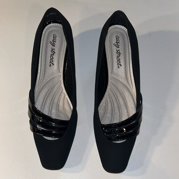 NIB Easy Street Entice Dress Shoe Square Toe Pump Black Size 5.5 - Picture 7 of 9